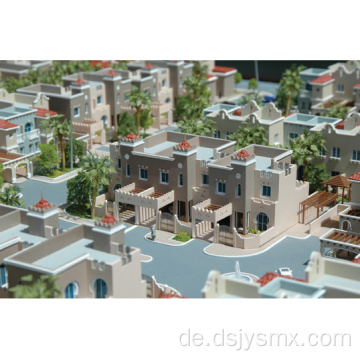 Gebäudemodell und städtisches Wohnungsmodell Baufabrik